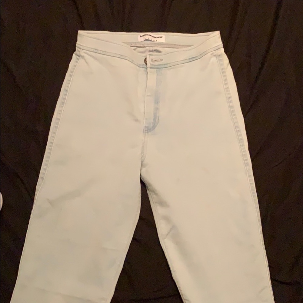 Light wash high waisted jeans